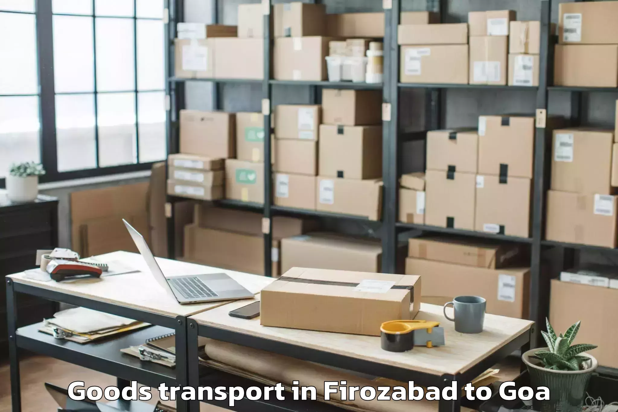 Professional Firozabad to Sanguem Goods Transport